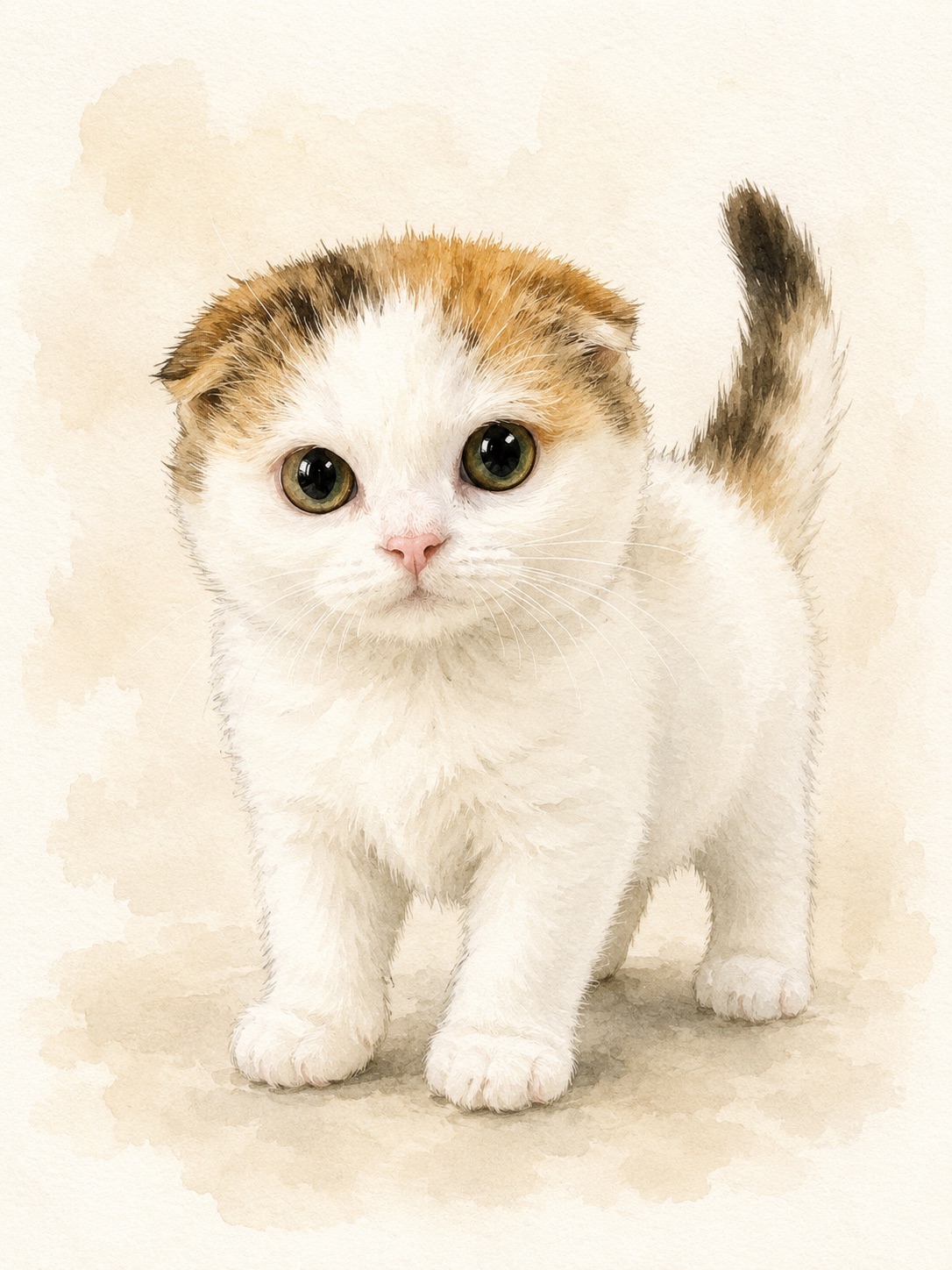 子猫の頃の姿を描いた作品