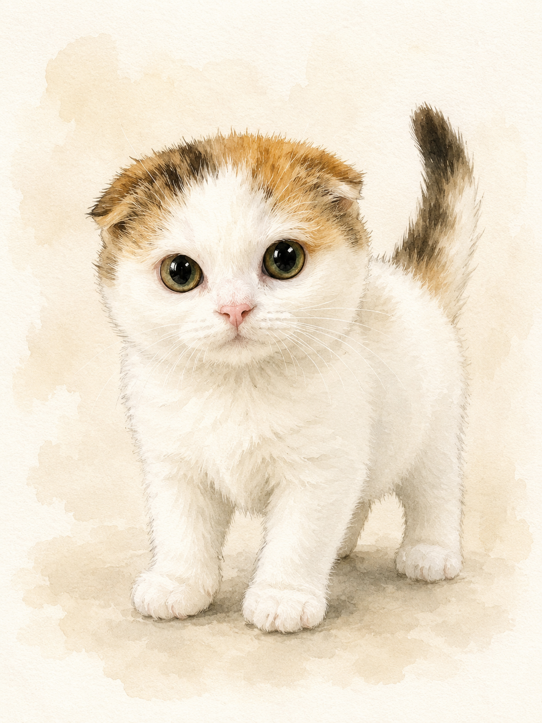 子猫の頃の姿を描いた作品
